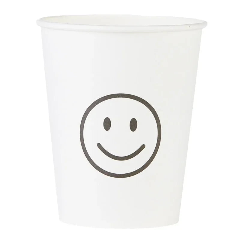 Disposable Paper Cups with Cute Cartoon Patterns for Commercial, Office, and Home Use, Food-Grade, 250ml, Thickened