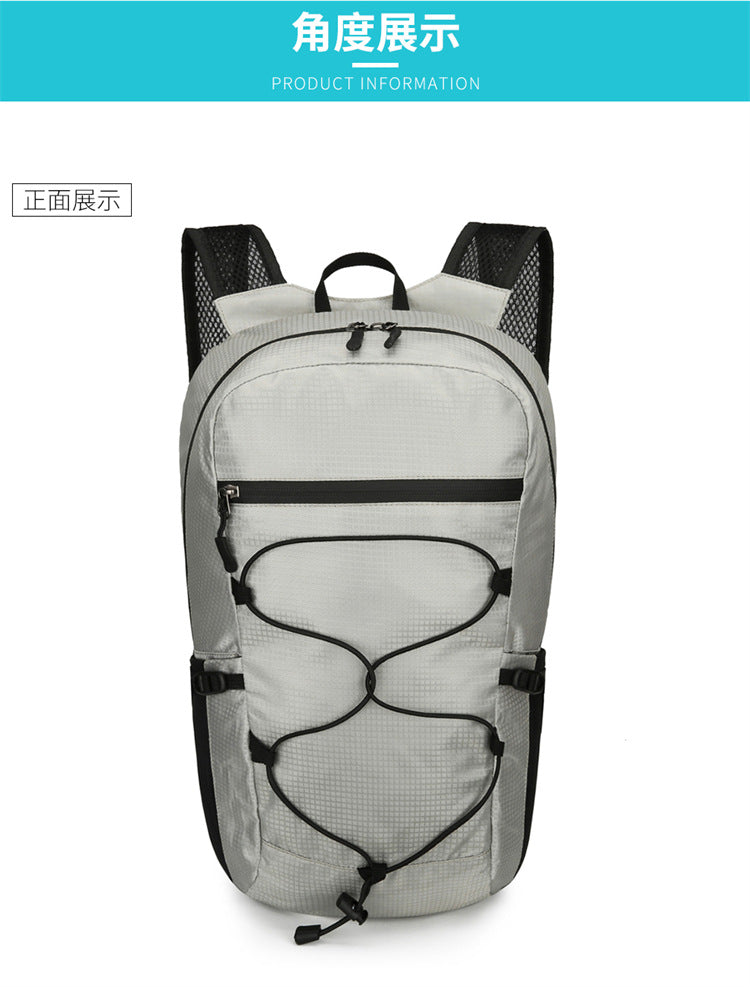 Cross-Border Outdoor Folding Backpack Waterproof Mountaineering Bag Backpack Folding Bag Outdoor Large Capacity Travel Backpack