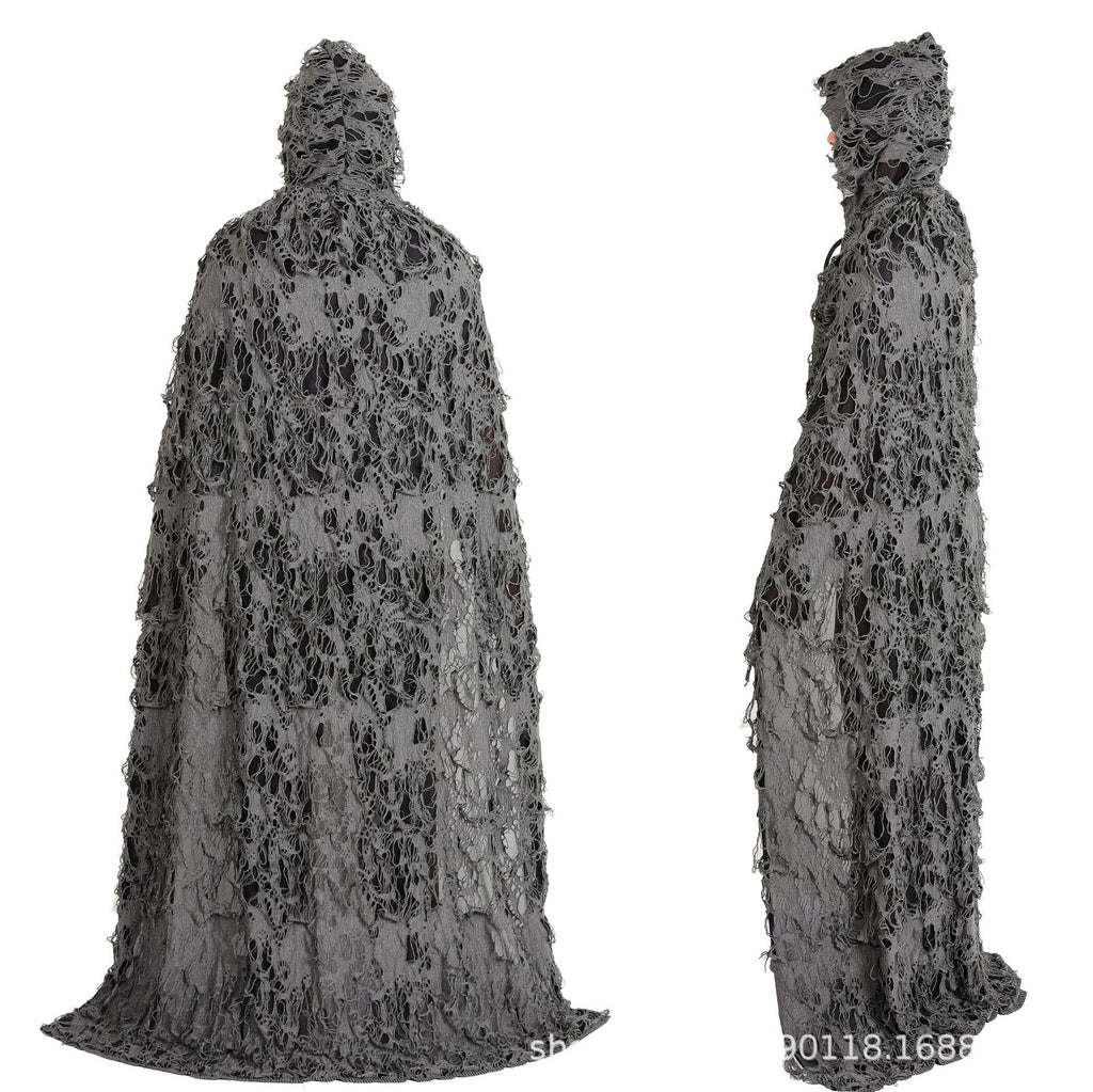 Cross-Border Halloween Cloak for Adults and Children Hooded Cloak Halloween Rag Clothes Party Death Game Dress up