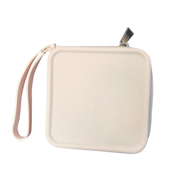 Square Silicone Makeup Storage Box Coin Purse Light Luxury Storage Multi-Purpose Small Closed Portable Storage Bag
