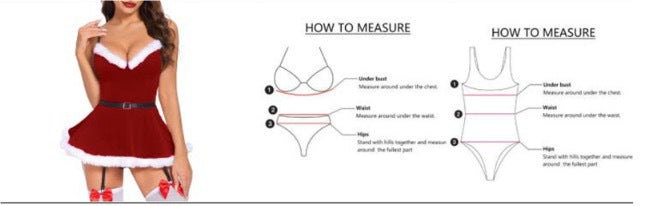 Cross-Border Amazon Christmas Sexy Lingerie Gold Velvet Temptation Passionate Christmas Uniform Suspender Skirt Queen Performance