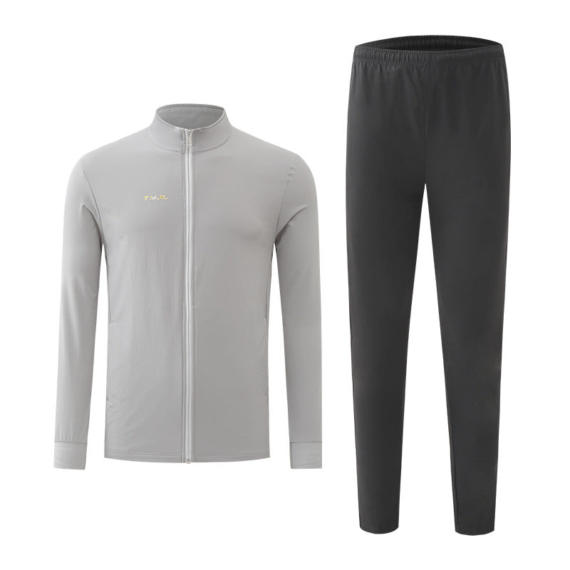 New Badminton Uniform Jacket Black and White Suit Men's and Women's Long-Sleeved Volleyball Uniform Table Tennis Uniform Competition Training Uniform