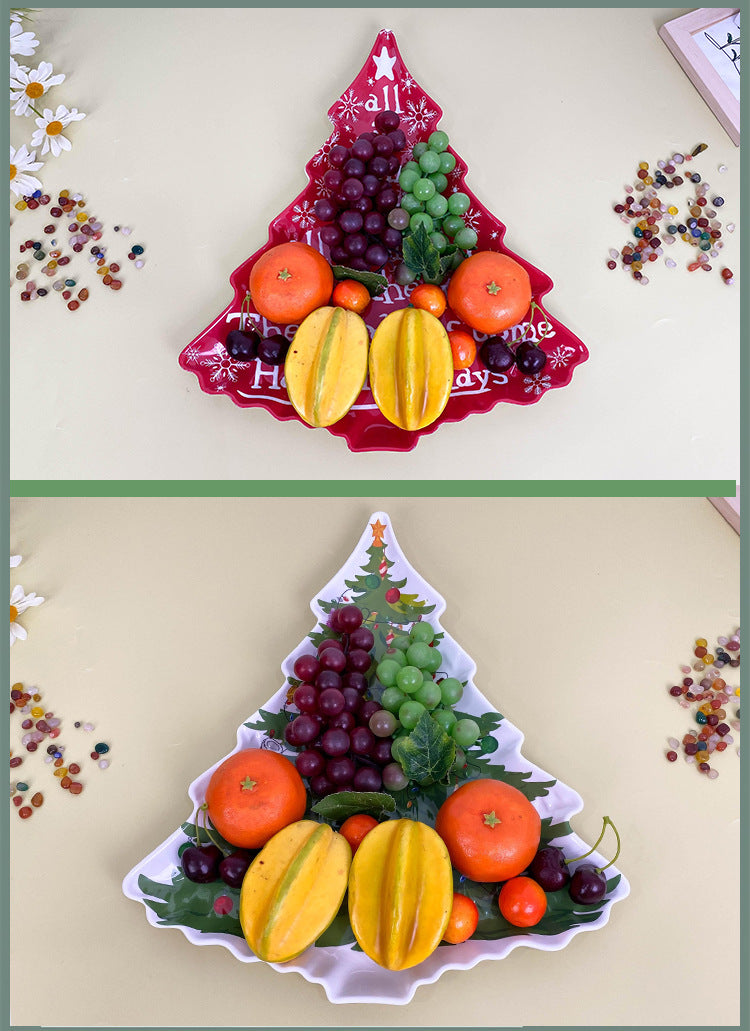 Wanshan melamine plate factory wholesale cross-border European and American dried fruit snack plate home creative pumpkin shape Christmas plate