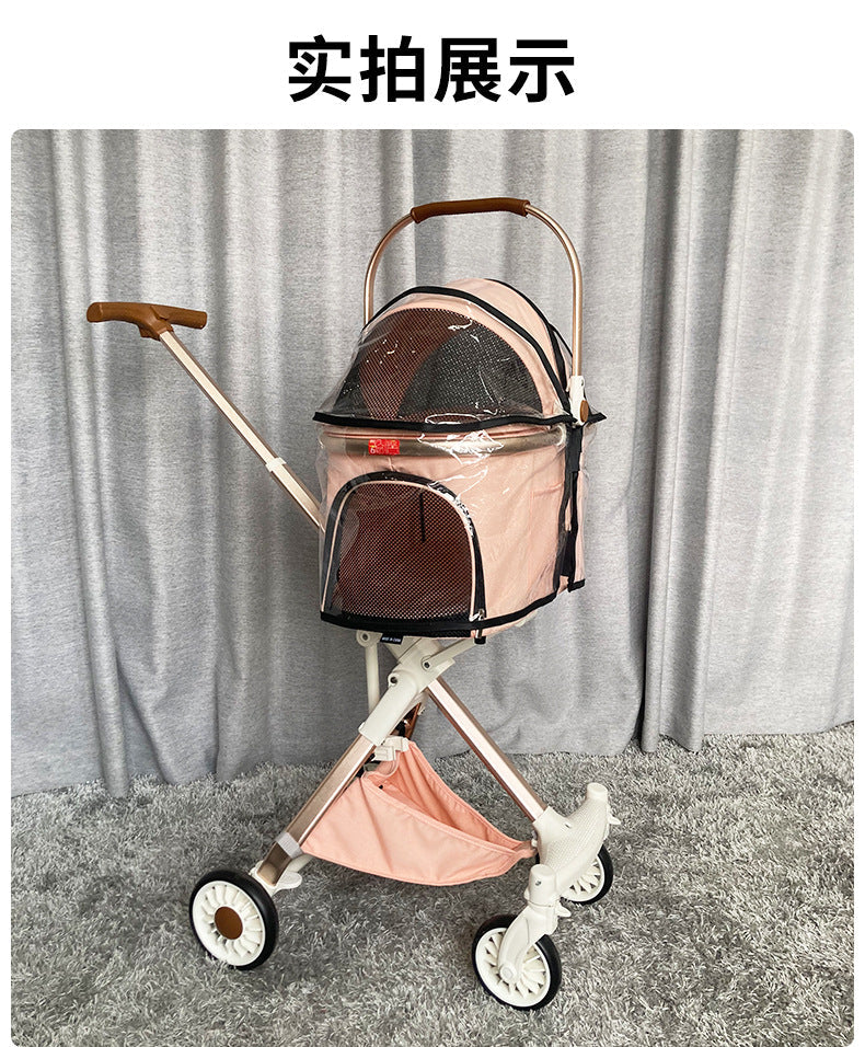 Outdoor Pet Cart Rain Cover Eva Transparent Cart Poncho Rainproof Warm Dog Cart Raincoat Windproof Cover Wholesale