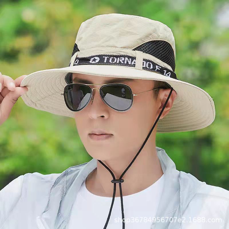 Fishing hat men's sun protection sun hat mountaineering hat men's summer UV protection sun hat summer fisherman hat