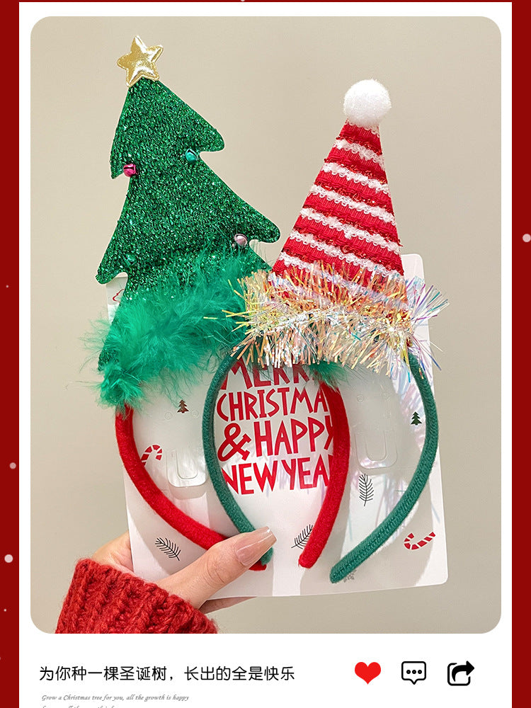 Christmas Antler Headband Holiday Costume Headband Cartoon Hairband for Women 2026 New Children's Hairpin Hair Accessory Gift