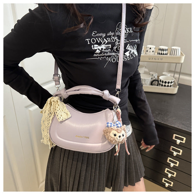 Simple and Stylish Korean-Style Handbag 2025 Summer New Small Square Bag for Women, Casual and Fresh Single Shoulder Crossbody Bag