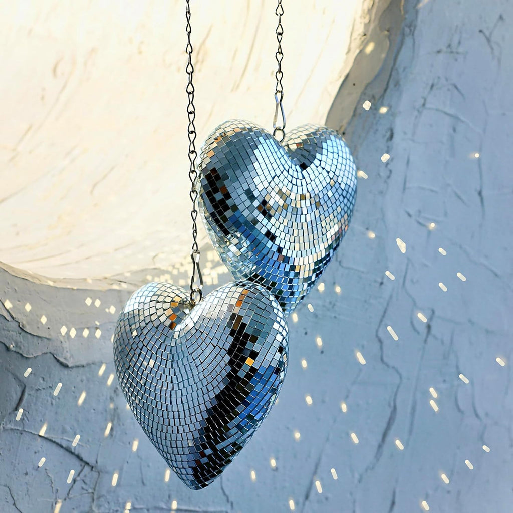 Chain love Disco ball Disco love glass decorations party reflective atmosphere products Christmas