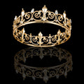 Halloween Stage Opera Performance Unisex Men Golden King Crown Headwear Adult Birthday Crown