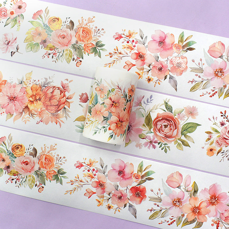 Original hand account tape shell light flower decoration handmade collage diy hand account material wholesale special material pet tape