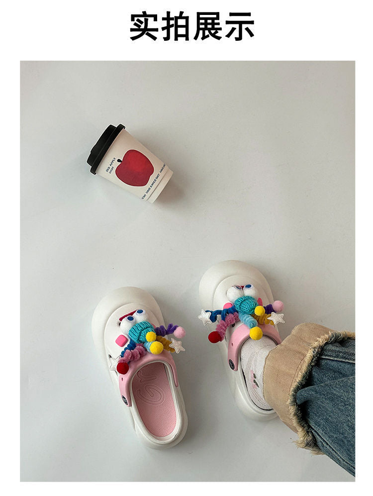 Shake Stick Clogs for Women 2026 Spring and Summer New Style Cute DIY Shoe Decorations Detachable Trendy Shoes