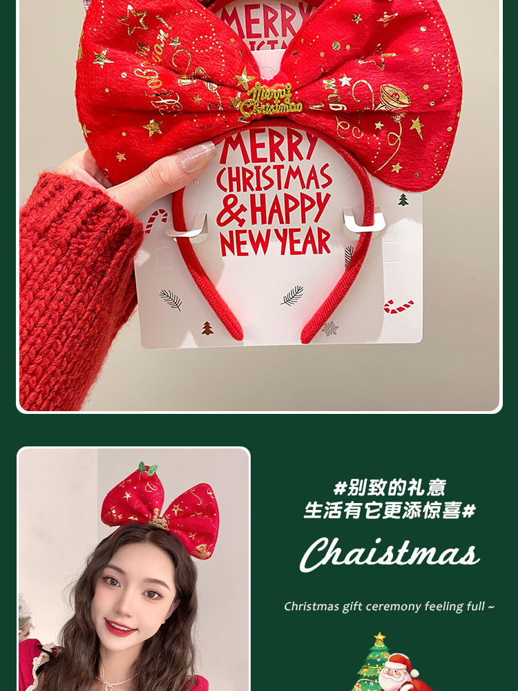Christmas Antler Headband Holiday Costume Headband Cartoon Hairband for Women 2026 New Children's Hairpin Hair Accessory Gift