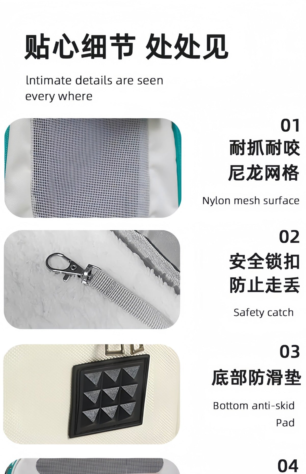 Cat Bag Outgoing Portable Cat Dog Backpack Cat Cage Breathable Crossbody Portable Cat Bag Large Capacity Pet Bag