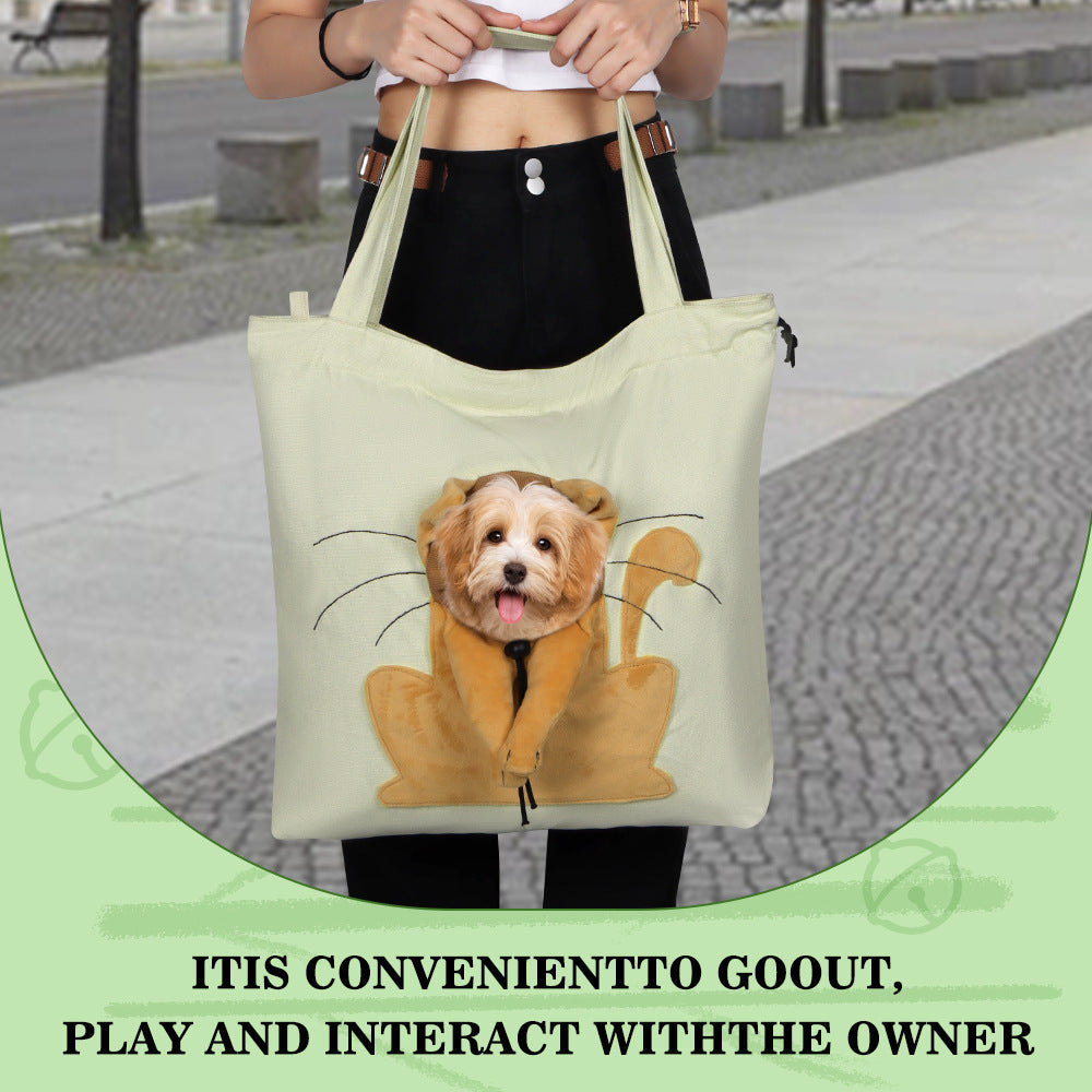 Pet Canvas Bag with Exposed Head, Cat Portable Shoulder Bag, Suitable for Ragdoll Cats and Small Dogs, Portable and Breathable Wholesale