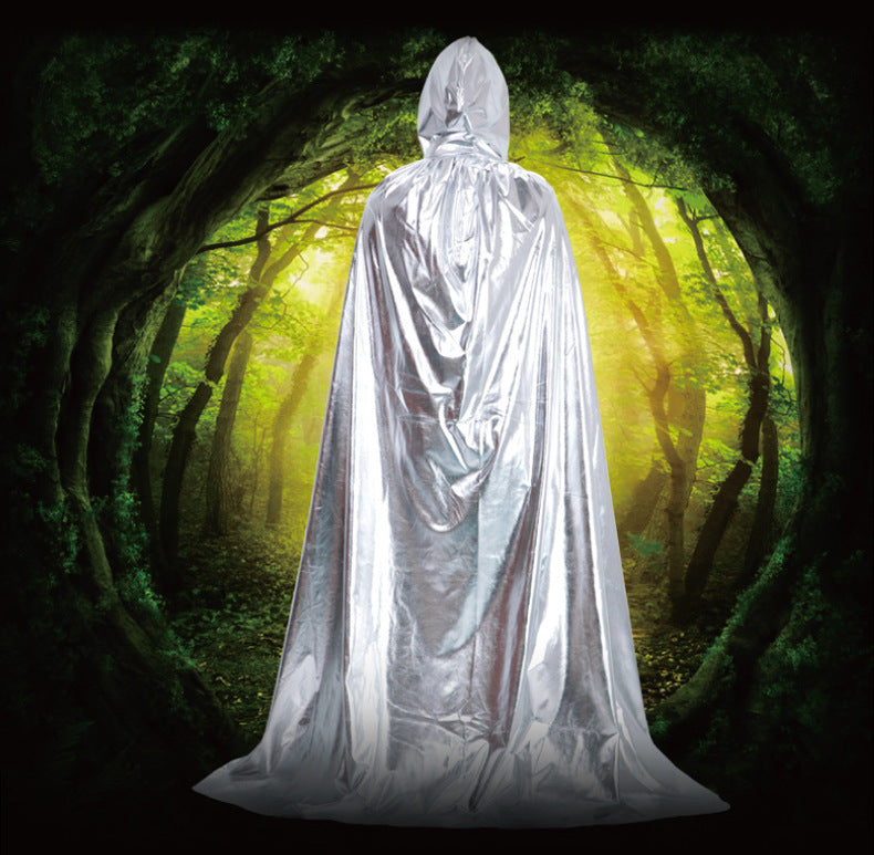 Halloween Costume Adult cosplay Death Cloak Performance Costume Black Wizard Robe Cloak Vampire