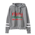Amazon Cross-border European and American Christmas Merry Christmas Printed Hooded Sweatshirt Autumn and Winter Coat