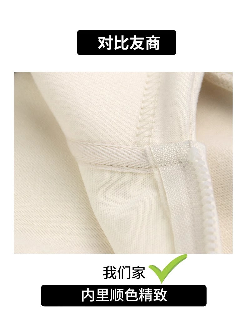 Early Spring Short Hooded Sweatshirt Jacket for Petite Women, Spring Outfit 2026 New Style, Regular Shoulder Cardigan for Spring and Autumn
