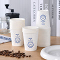 Cartoon Paper Cup Disposable Thickeneded Food Grade Household Hot and Cold Drink Coffee Cup Commercial Wholesale Hospitality Tea Cup