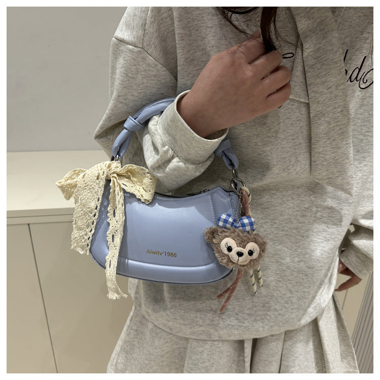 Simple and Stylish Korean-Style Handbag 2025 Summer New Small Square Bag for Women, Casual and Fresh Single Shoulder Crossbody Bag