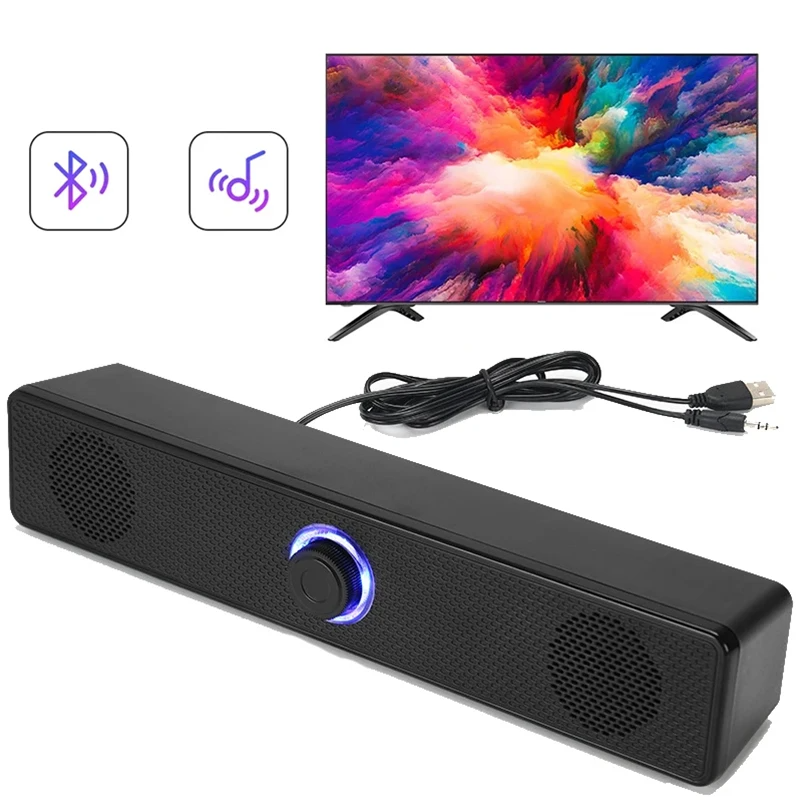 PC Soundbar – Bluetooth & USB Speaker for TV, Laptop & Gaming