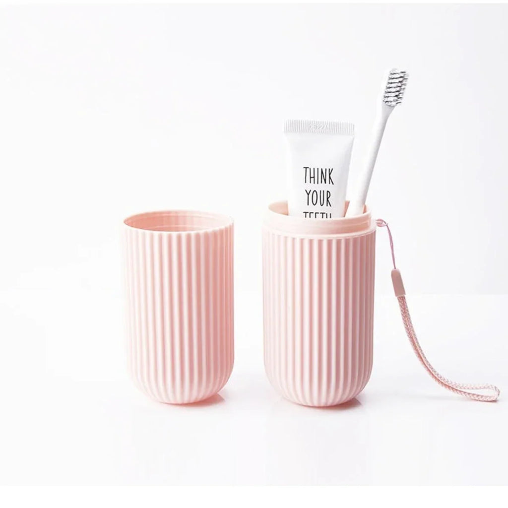 Portable Toothbrush and Toothpaste Holder Case - Travel Storage Box for Toothbrush and Toothpaste Protection