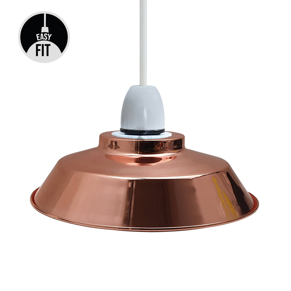 VINTAGE STYLE METAL CEILING LIGHT ROSE GOLD SHADES~2076