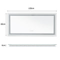 Jumbo-Large Illuminated LED Bathroom Mirror, Front and Backlit Lights, Wall Mounted, Touch Anti-fog Vanity Mirror