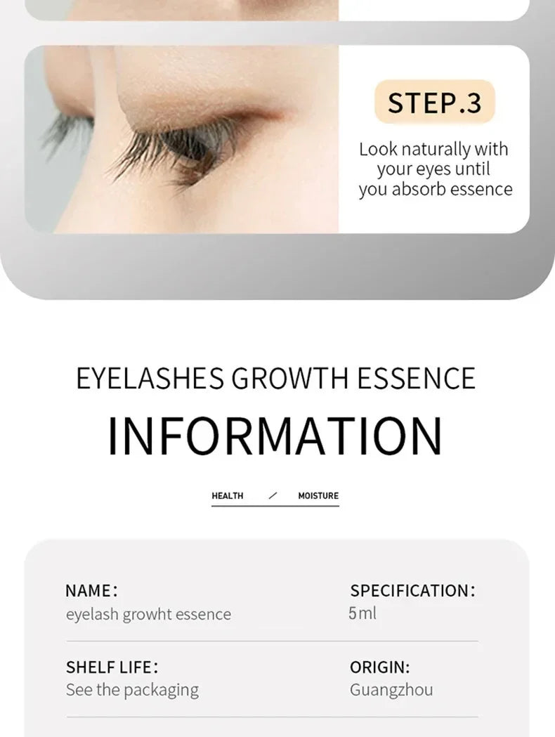 7-day eyelash growth essence natural curl long beauty and health roll