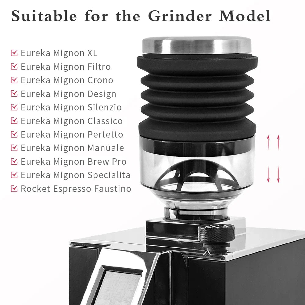 Coffee Beans Grinder Single Dose Hopper and Bellows Coffee Grinder Bean Bin Blowing Cleaning Tool For Eureka Mignon Grinder