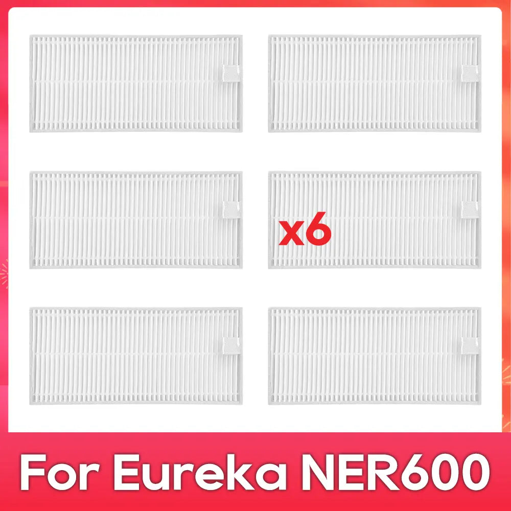 Fit For ( Eureka NER600 ) Roller Main Side Brush Hepa Filter Mop Rag Robot Vacuum Cleaner Spare Part Accessory Replacement Kit
