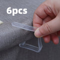 72pcs Clear Tablecloth Clips Picnic Cloth Plastic Clip Windproof Table Cover Holder Clamps For Home Kitchen Restaurant Accessory