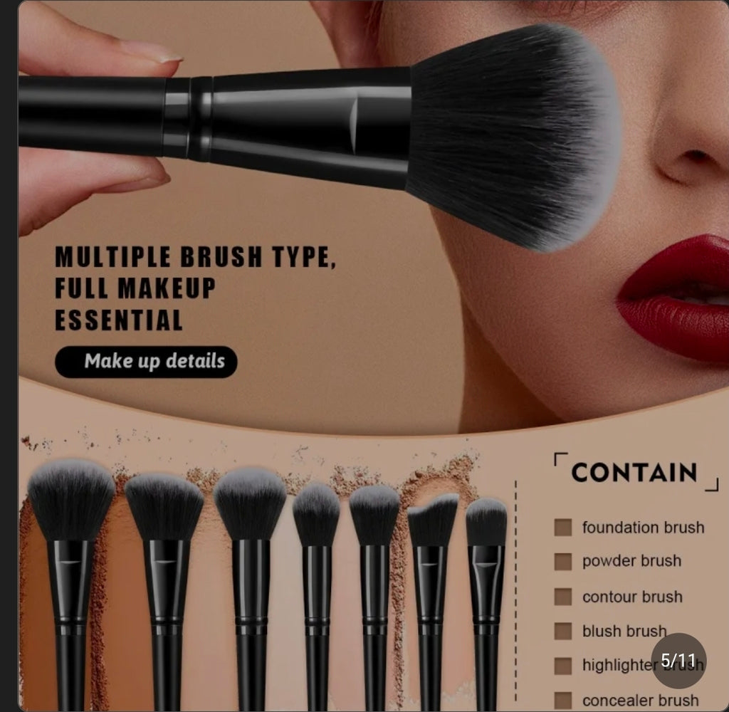 25PCS Makeup Brush Set - Fan Display