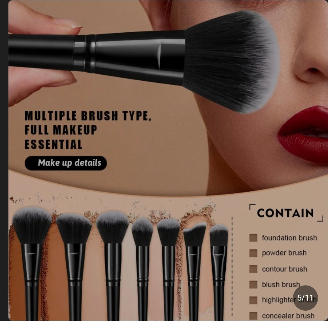 25PCS Makeup Brush Set - Fan Display
