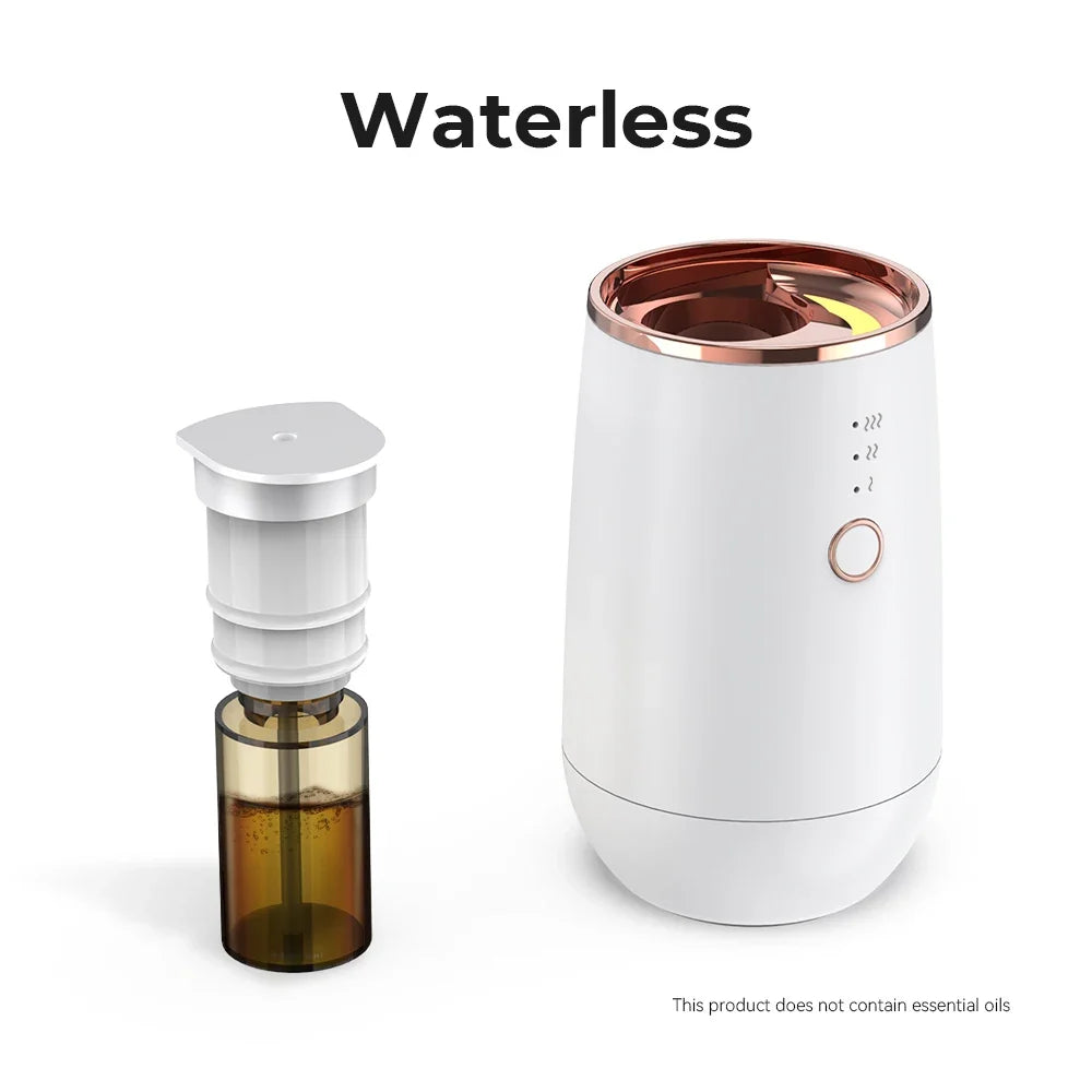 Mini Car Waterless Essential Oils Diffuser Car Fragrance Aromatherapy Diffuser Higher Atomizing Efficienc Home Air Freshener