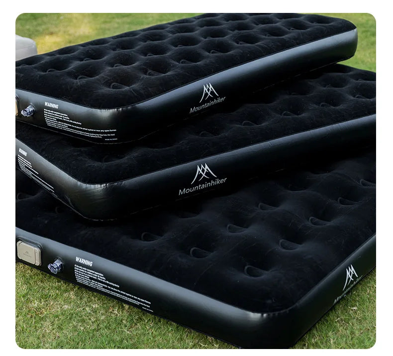 MOUNTAINHIKER 2025 Interior Air Mattress Glamping Mats PVC Inflatable Sleeping Mattress 1/3 Person Camping Bed Mat Built-in Pump
