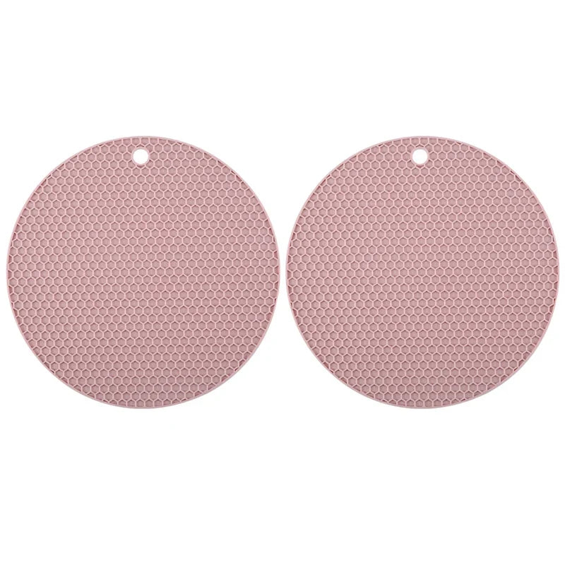 2/4 PCS Multifunction Heat Resistant Silicone Mat Drink Cup Coasters Nonslip Pads Pot Holder Table Placemat Kitchen Accessories
