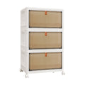 3/4/5 Tier Stackable Storage Boxes with Lids - Thickened Portable Units