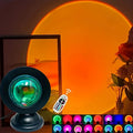 Remote Control Sunset Projection Lamp - Adjustable LED Ambient Night Light with Multiple Colour Settings