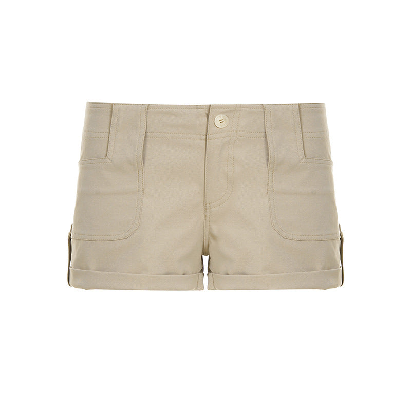 Bold And Distinctive American-style Chic Women's Versatile And Trendy Basic Hot Pants