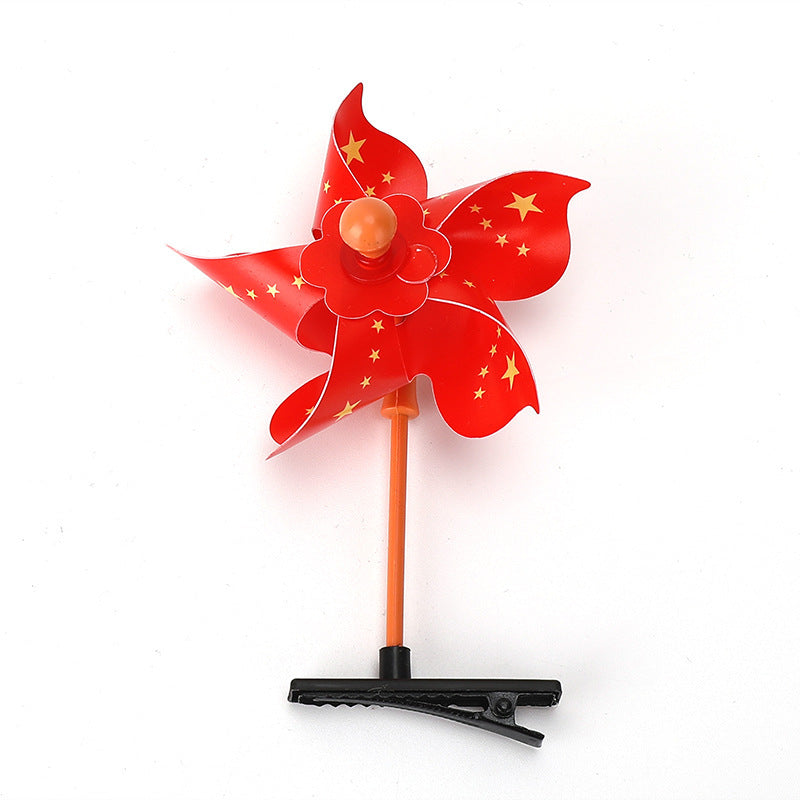 Five Star Red Flag Hair Clip, National Flag Hair Clip And Headband