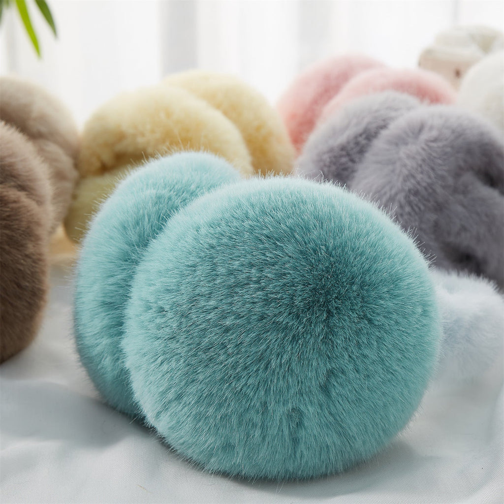 Fox-fur Ear Warmers For Warmth And Frost Protection