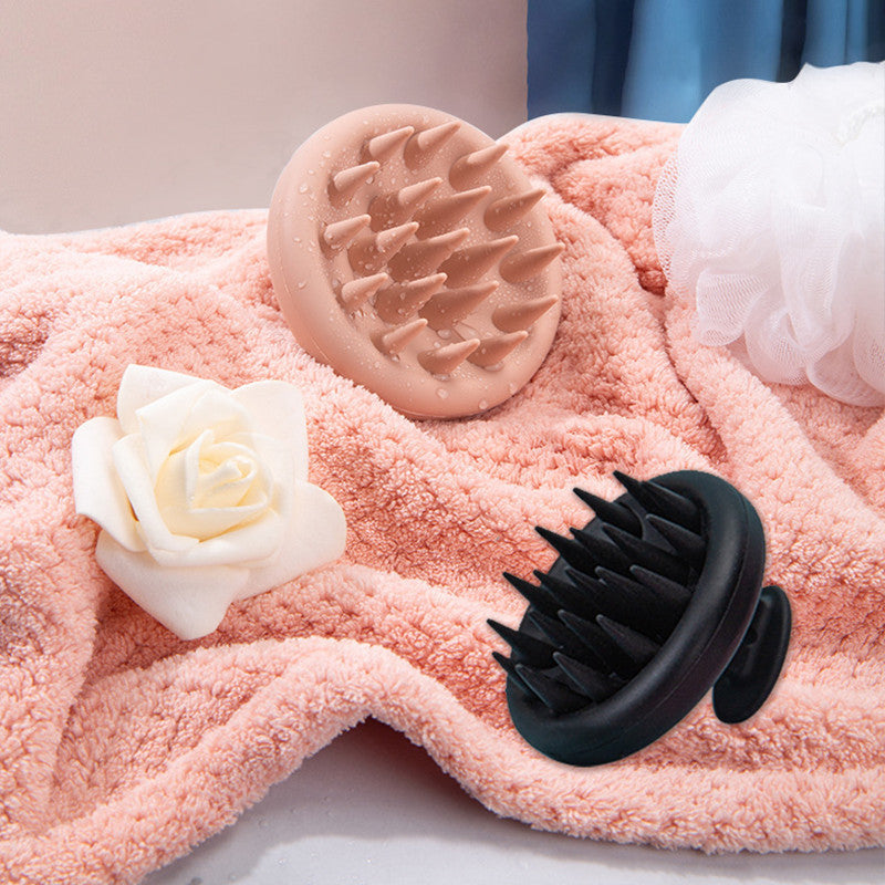 Silicone Shampoo Brush Head And Scalp Cleaning