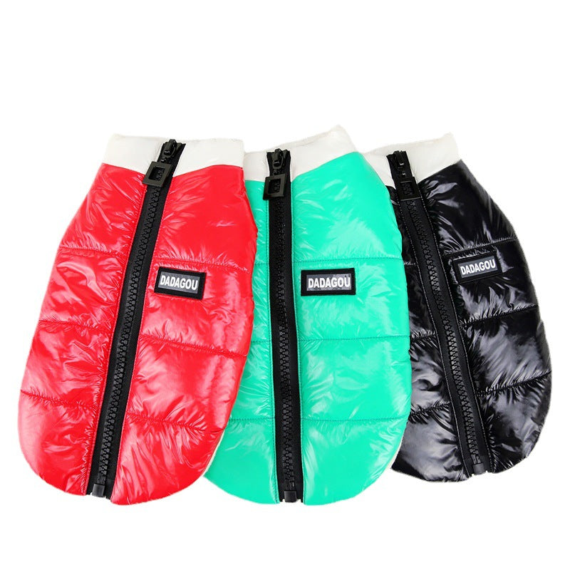 Pet Dog Clothes Small Winter Thickened Embossed Four Legs