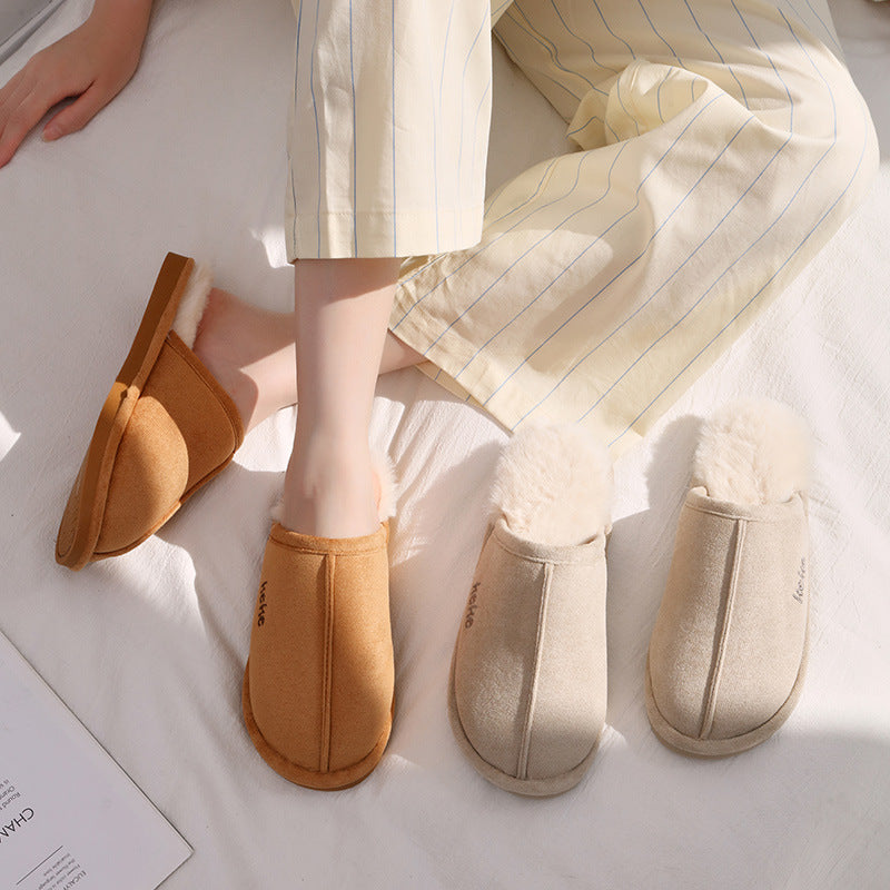 Indoor Warm Plush Cotton Slippers