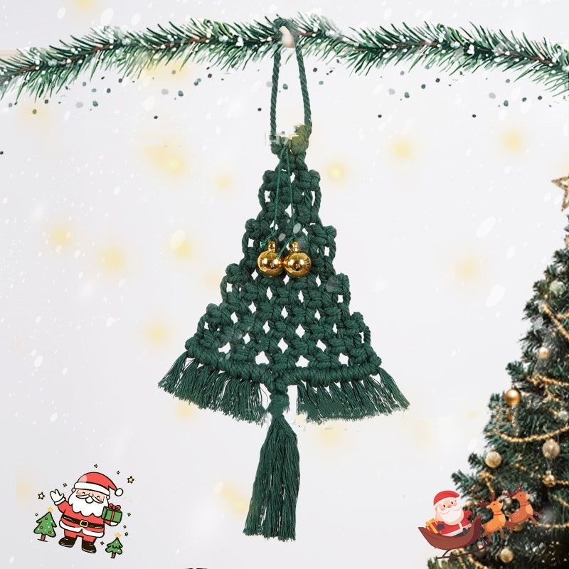 Hand-woven Cotton String Christmas Tree Decoration Pendant