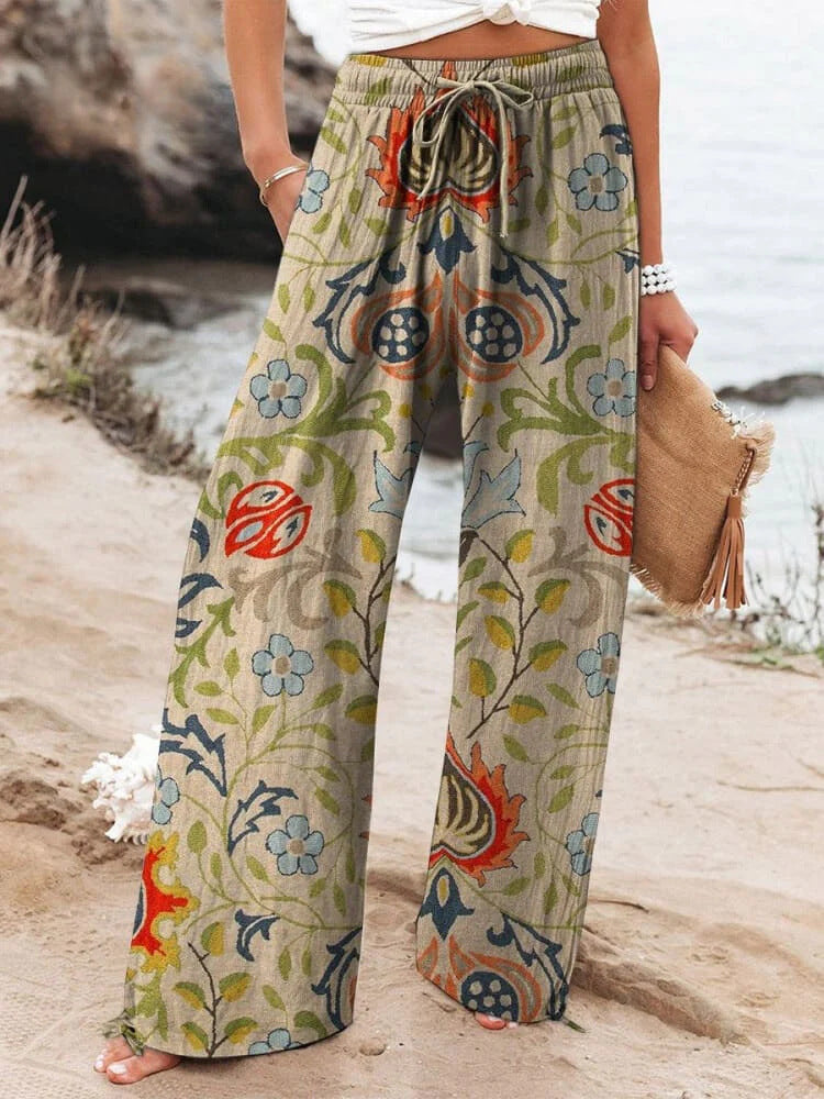 Versatile Ethnic Botanical Women's Pants