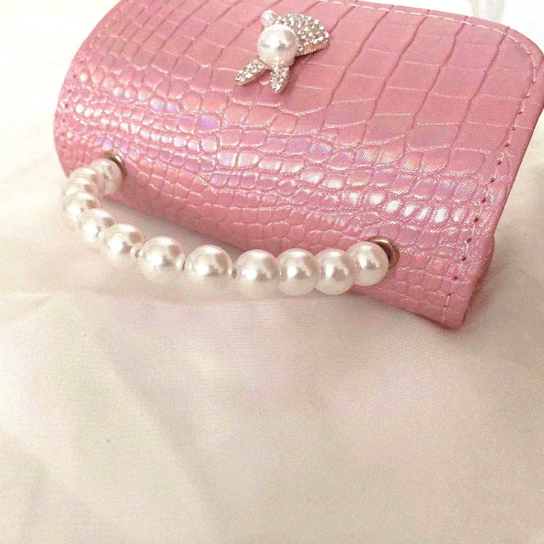 Rhinestone Rabbit Cute Girl Bag Pearl Portable Can Be Diagonal