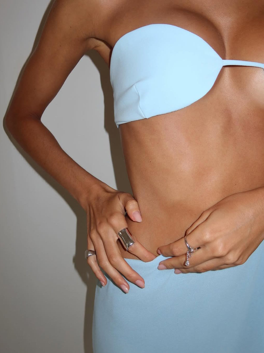Sexy Cutout Tube Top Maxi Dress