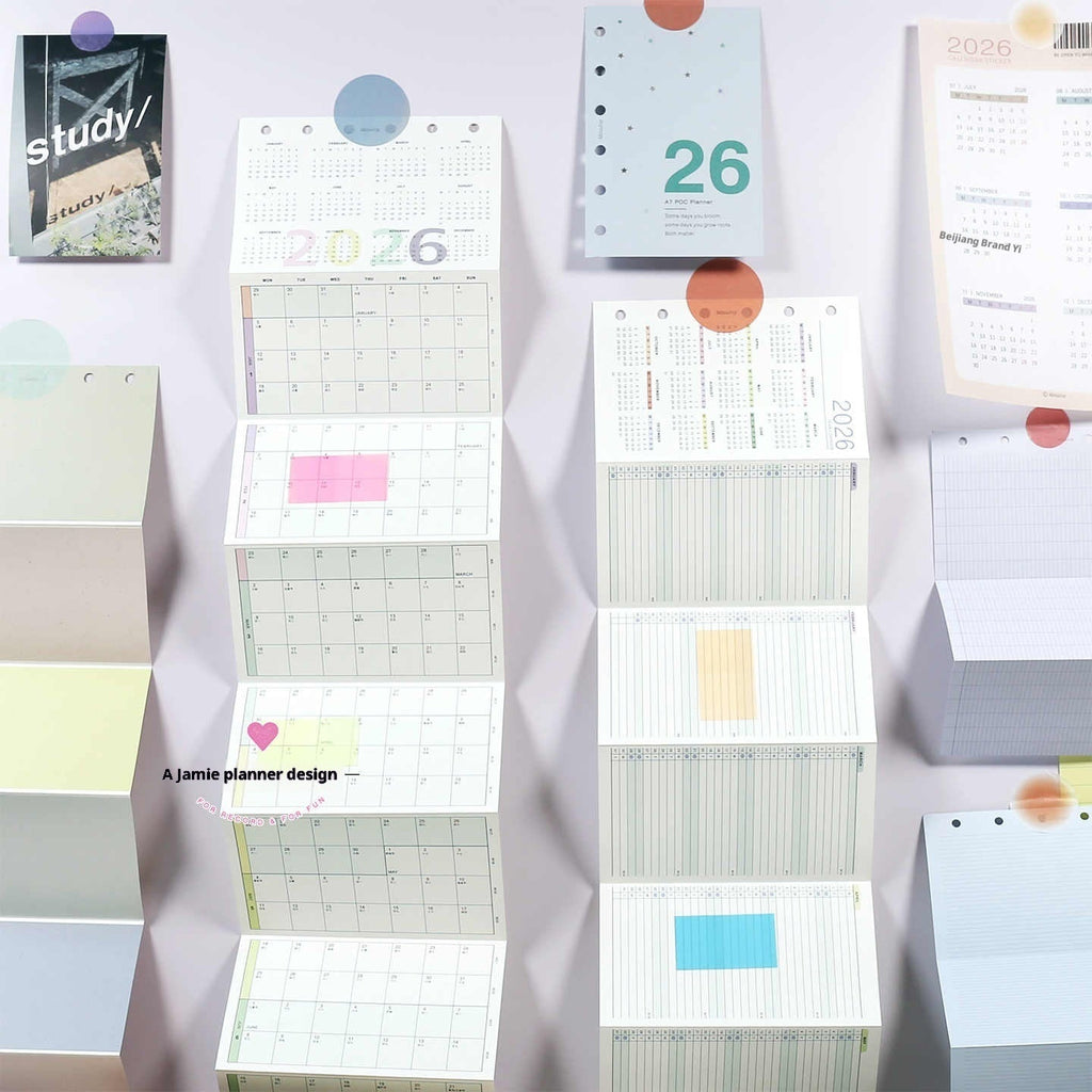 2026 Calendar Cards Calendar Fold