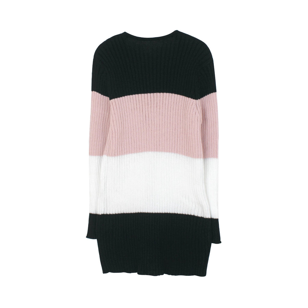 Women's Long-sleeve Striped Bohemian-style Jacket